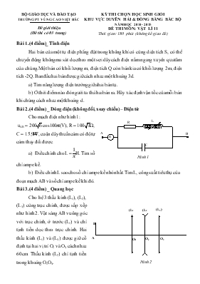 Kỳ thi chọn học sinh giỏi khu vực duyên hải và đồng bằng bắc bộ năm học 2014 - 2015 đề thi môn Vật lí 11